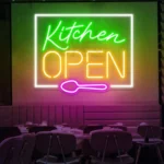 Kitchen is open sign