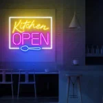 Kitchen is open sign