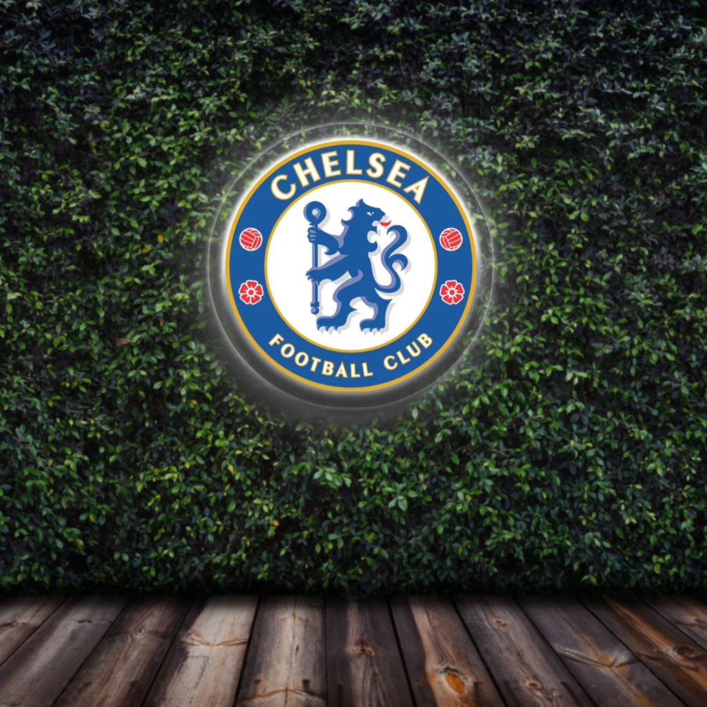 premier league Chelsea led neon sign