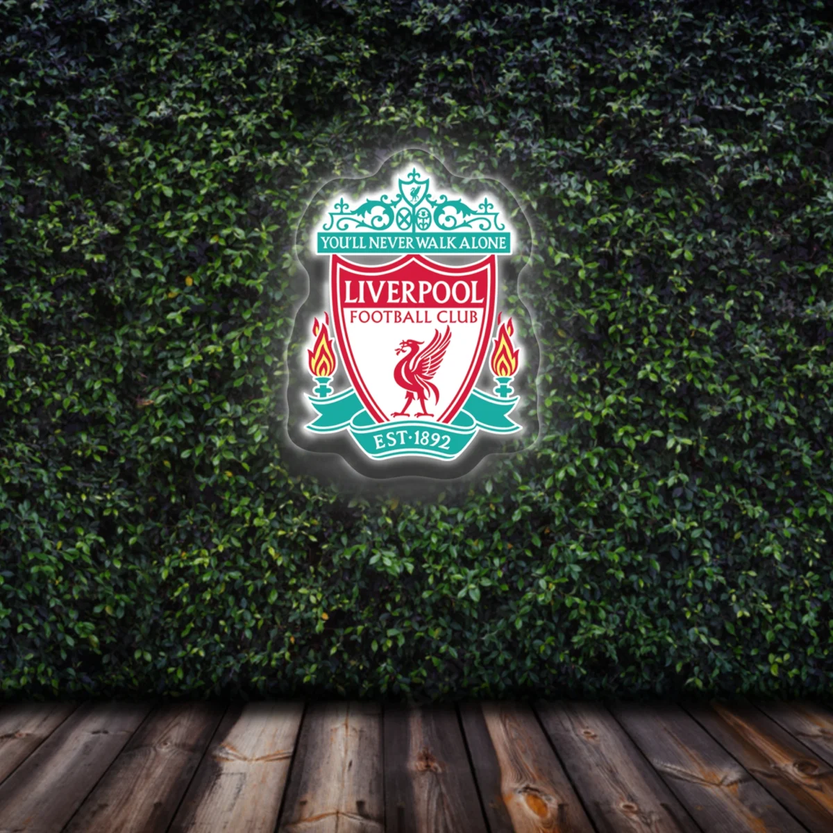 premier league Liverpool led neon sign