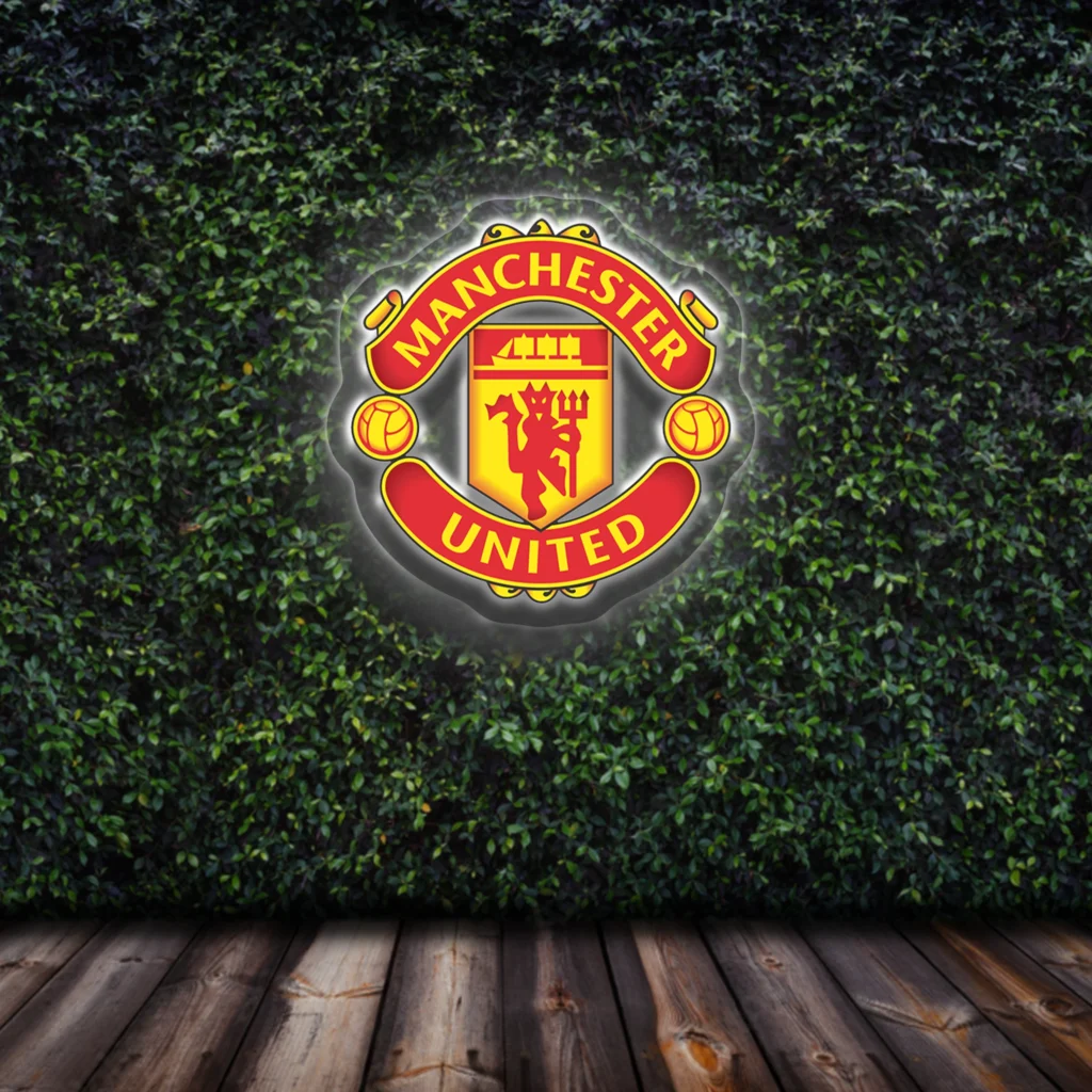 premier league Manchester United led neon sign