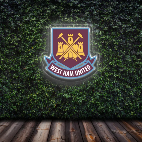 premier league West Ham United led neon sign