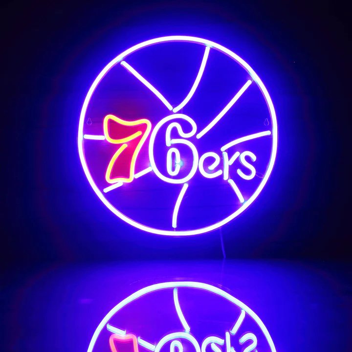 Philadelphia 76ers Neon Sign